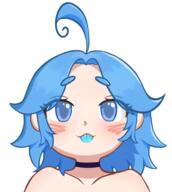 artist:samrye character:mitty portrait tongue // 1528x1702 // 554KB