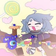 artist:miimoo character:lucky_charm character:mitty valentines_2025 // 500x500 // 85KB