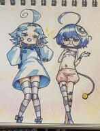 artist:Sahelanthropus character:bratty_charm character:mitty outfit_swap // 1123x1464 // 184KB