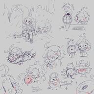 artist:mitty character:lucky_charm character:mitty doodles group // 3000x3000 // 2.6MB