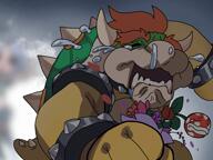 animated artist:Sahelanthropus character:bill_cypher character:bowser character:mitty pregnant // 2016x1512, 8.8s // 12MB